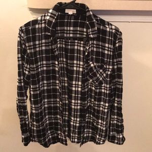 Garage flannel black & white